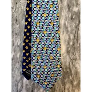 Gianni Versace Vintage Medusa Head Silk Neck Tie Versus Italy